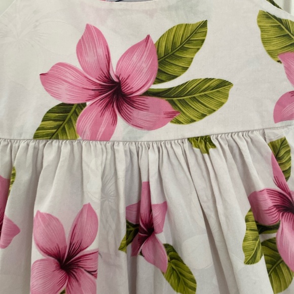 Pacific Legend Girls Hawaiian Pink Floral Sundress. Size 3-4. Made in Hawaii USA - Picture 2 of 11